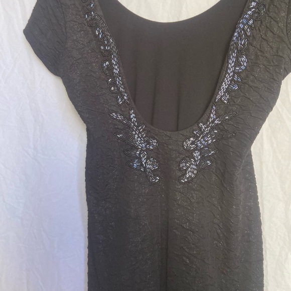 Free People Beaded Body Con Low Back Dress Small - Picture 14 of 14